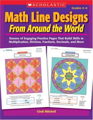 Book cover for Math Line Designs from Around the World Grades 4-6