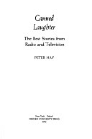 Cover of Canned Laughter