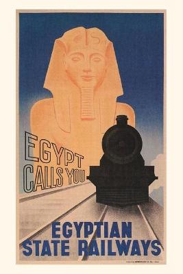 Book cover for Vintage Journal Poster for Egyptian Railways