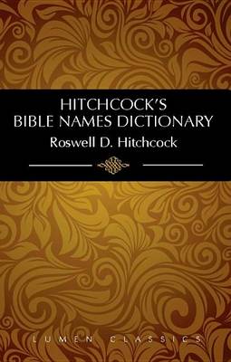 Book cover for Hitchcock's Bible Names Dictionary