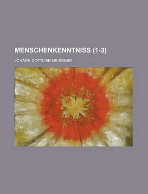 Book cover for Menschenkenntniss (1-3 )