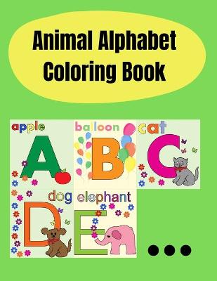 Book cover for Animal Alphabet Coloring Book