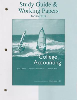 Book cover for Study Guide & Working Papers for Use with College Accounting