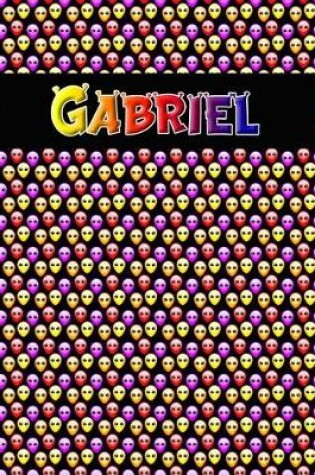 Cover of 120 Page Handwriting Practice Book with Colorful Alien Cover Gabriel