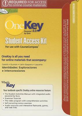 Book cover for OneKey 2.0 with Quia CourseCompass, Student Access Kit, Indentidades