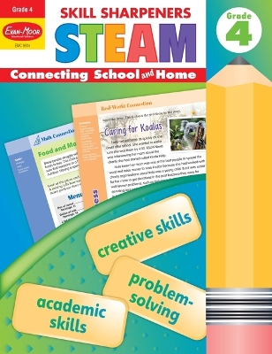 Book cover for Skill Sharpeners: Steam, Grade 4 Workbook