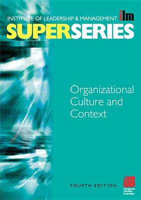 Book cover for Organisational Culture and Context Super Series