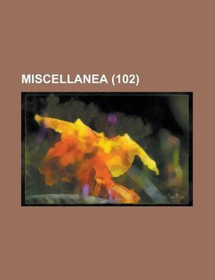 Book cover for Miscellanea (102)