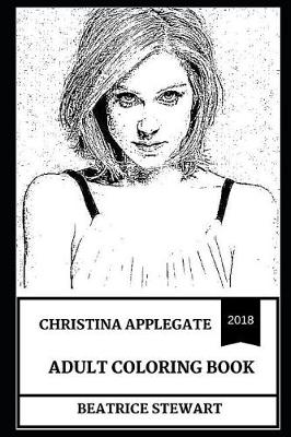 Book cover for Christina Applegate Adult Coloring Book