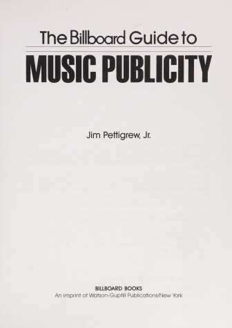 Book cover for The "Billboard" Guide to Music Publicity