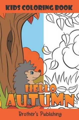 Cover of Hello Autumn kids coloring book