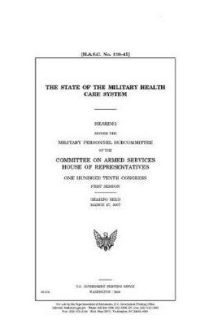 Cover of The state of the military health care system