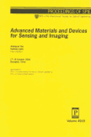 Cover of Advanced Materials and Devices for Sensing and Imaging