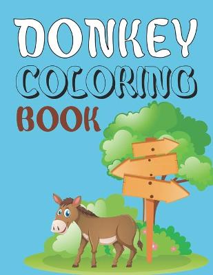 Book cover for Donkey Coloring Book