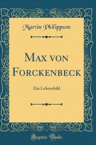 Cover of Max Von Forckenbeck