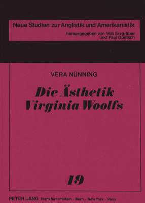 Book cover for Die Aesthetik Virginia Woolfs