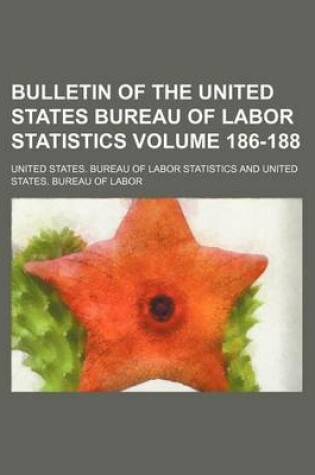 Cover of Bulletin of the United States Bureau of Labor Statistics Volume 186-188