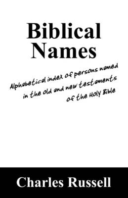 Book cover for Biblical Names