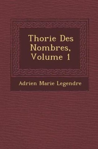 Cover of Th Orie Des Nombres, Volume 1