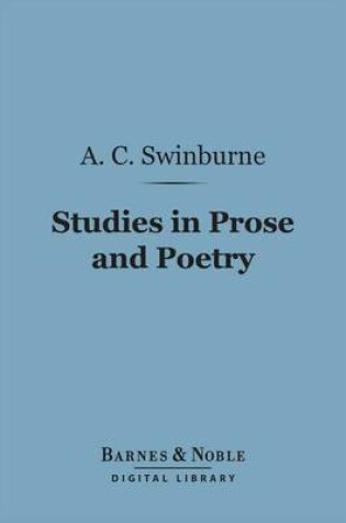 Cover of Studies in Prose and Poetry (Barnes & Noble Digital Library)