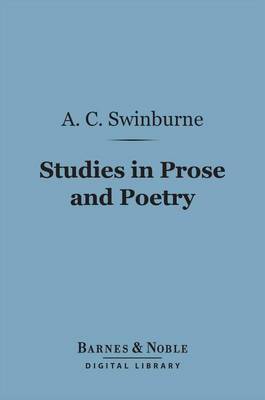 Book cover for Studies in Prose and Poetry (Barnes & Noble Digital Library)