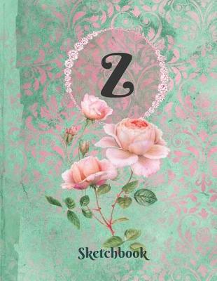 Book cover for Basics Sketchbook for Drawing - Personalized Monogrammed Letter Z
