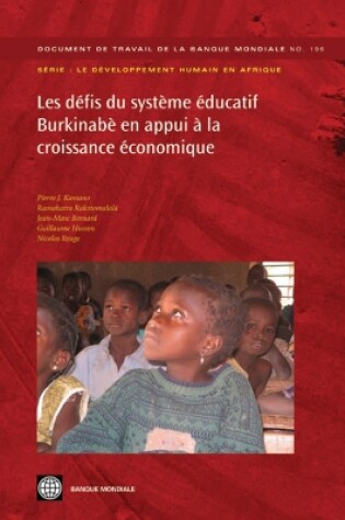 Cover of Les defis du systeme educatif Burkinabe en appui a la croissance economique