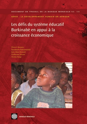 Cover of Les defis du systeme educatif Burkinabe en appui a la croissance economique