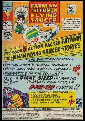 Book cover for Fatman The Human Flying Saucer