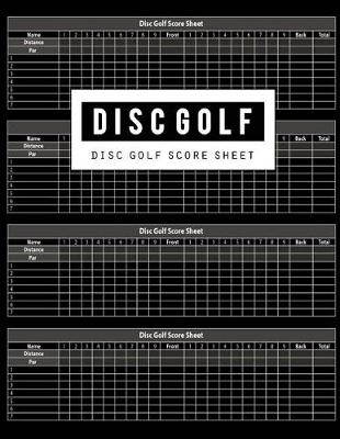 Book cover for Disc Golf Score Sheet