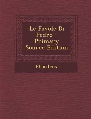 Book cover for Le Favole Di Fedro