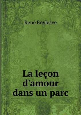 Book cover for La leçon d'amour dans un parc