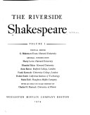 Book cover for The Riverside Shakespeare