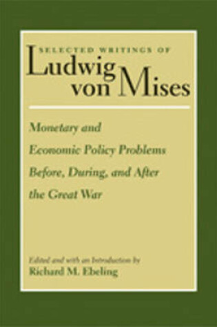 Cover of Monetary & Economic Policy Problems Before, During & After the Great War