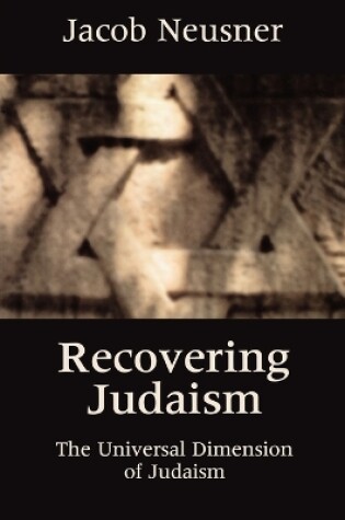 Cover of Recovering Judaism