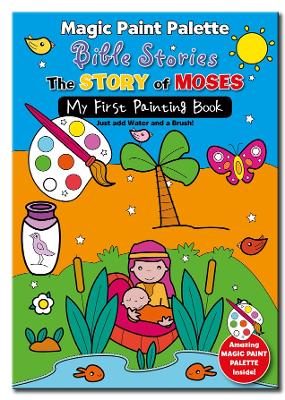 Book cover for Magic Paint Palette Bible Stories: The Story of Moses