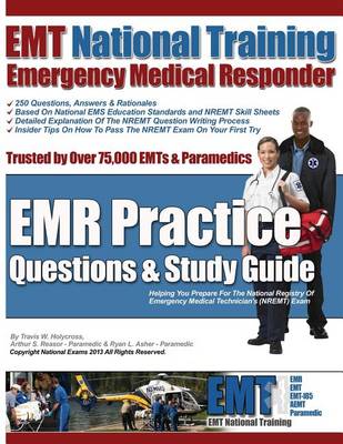 Book cover for EMT National Training Emergency Medical Responder, EMR Practice Questions