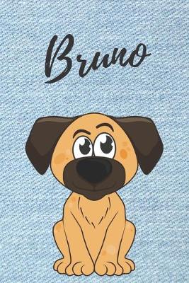 Book cover for Bruno Notizbuch Hunde / Malbuch / Tagebuch