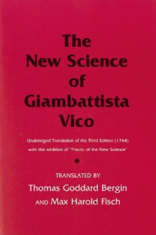 Cover of The New Science of Giambattista Vico