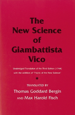 Book cover for The New Science of Giambattista Vico