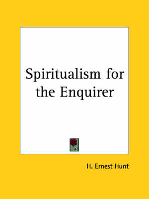 Book cover for Spiritualism for the Enquirer