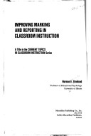 Book cover for Improving Marking and Reporting in Classroom Instruction