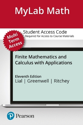 Book cover for Mylab Math with Pearson Etext -- Standalone Access Card (24-Months) -- For Finite Mathematics and Calculus with Applications