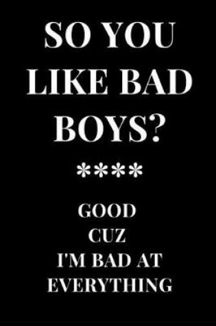 Cover of So You Like Bad Boys? Good Cuz I'm Bad at Everything