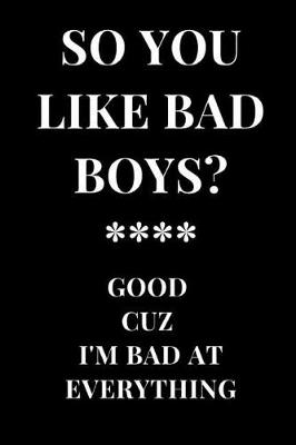 Book cover for So You Like Bad Boys? Good Cuz I'm Bad at Everything