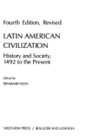 Cover of Latin American Civilization