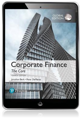 Book cover for Corporate Finance: The Core, Global Edition -- MyLab Finance with Pearson eText