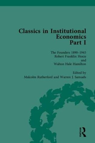 Cover of Classics in Institutional Economics, Part I