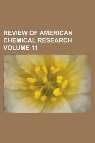 Cover of Review of American Chemical Research (Volume 09)