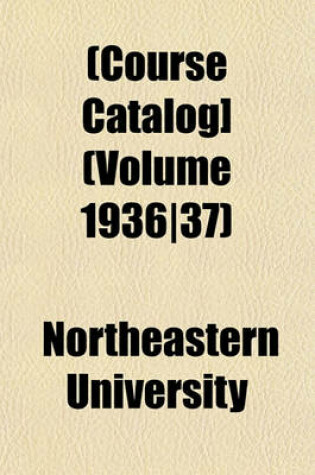 Cover of [Course Catalog] Volume 1936/37